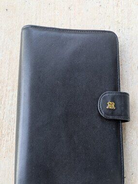 Day Designer A5 Black Vegan Leather Refillable Ring Binder